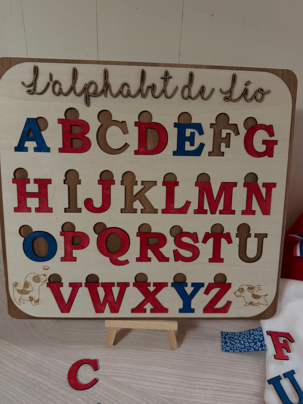 Puzzle Éducatif de l'Alphabet en Bois – Personnalisable