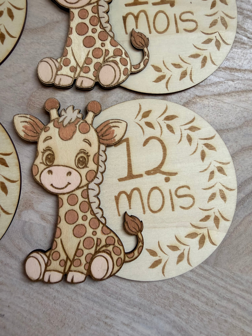 Coffret Cartes Étapes Bébé "Safari Doux"