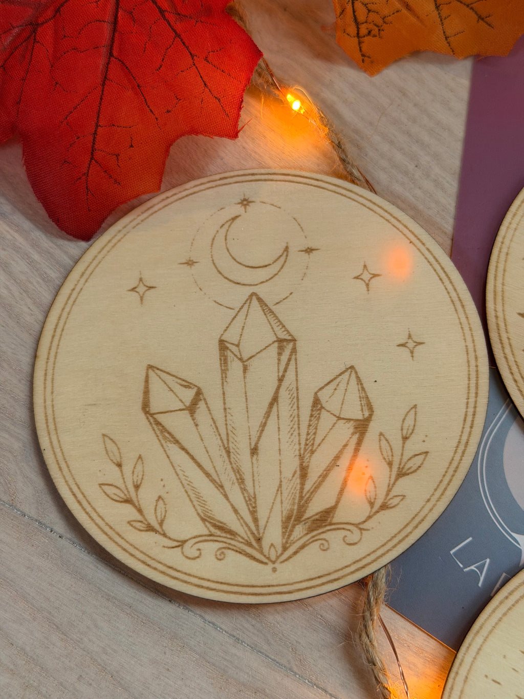 Set 5 sous verres ésotériques