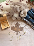 Kit carte bébé - Thème Feuille d'Automne