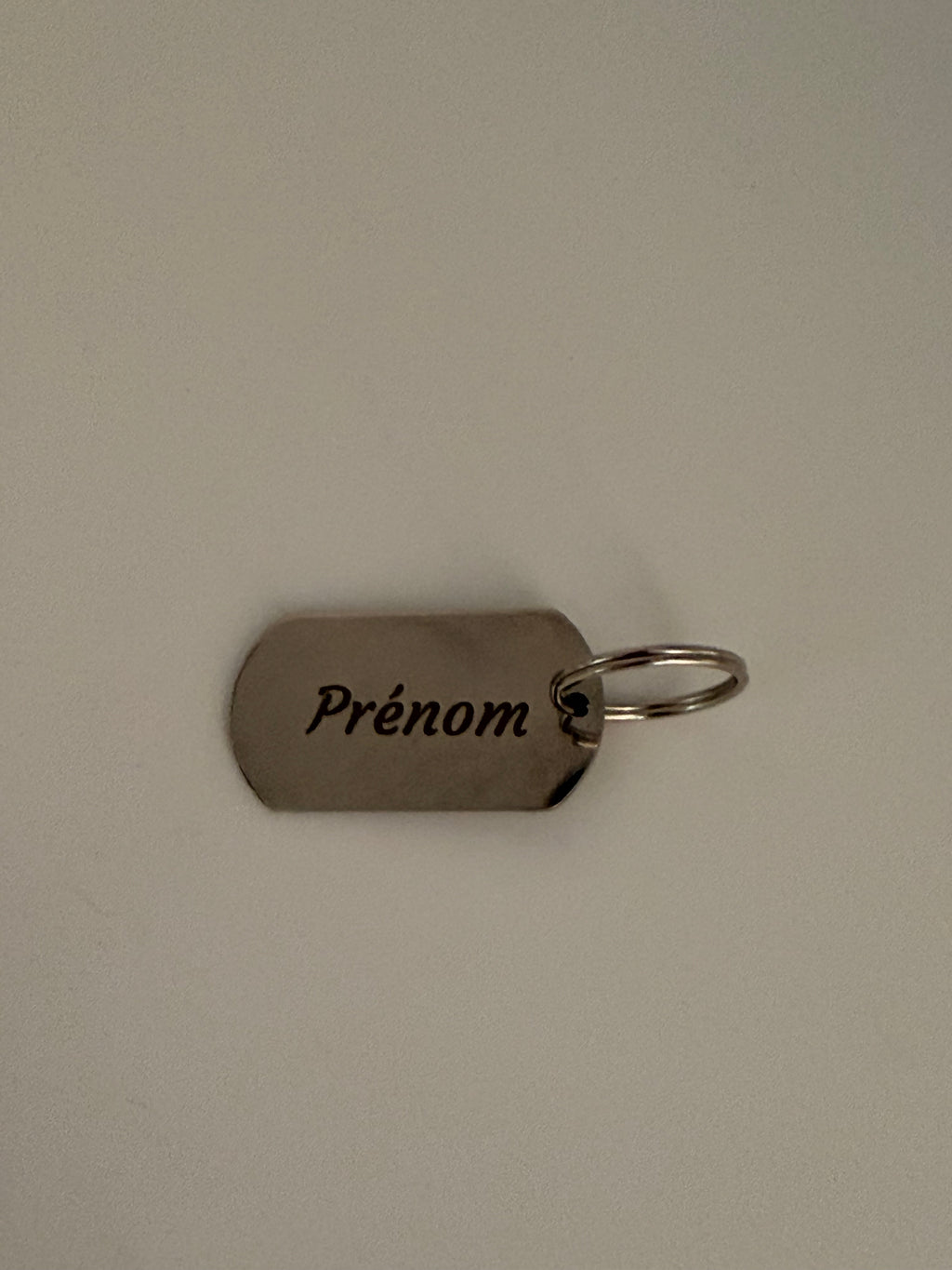 Médaille Gravée Personnalisée en Acier Inoxydable - Prénom, Message et Coordonnées