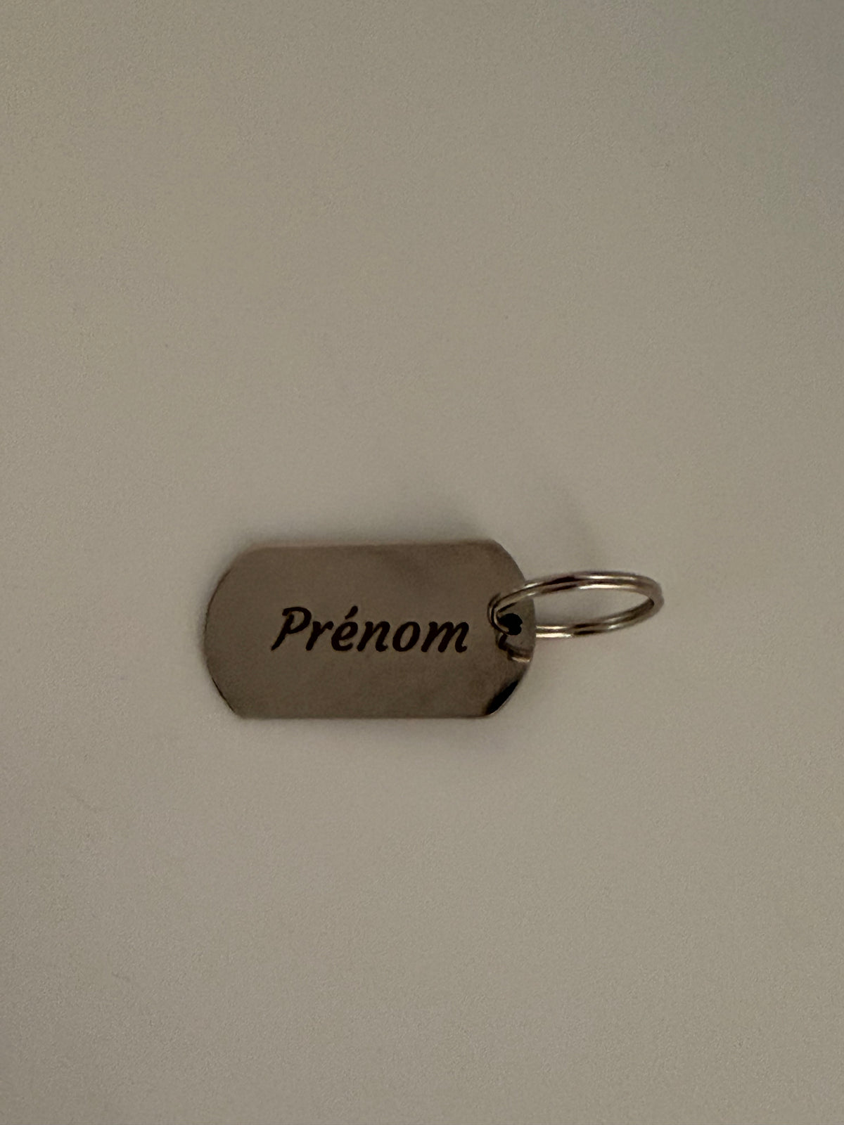 Médaille Gravée Personnalisée en Acier Inoxydable - Prénom, Message et Coordonnées