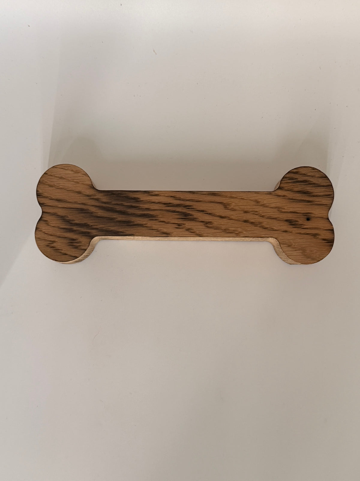 Pièce en forme d'os de chien en Bois de Chêne Massif Personnalisé