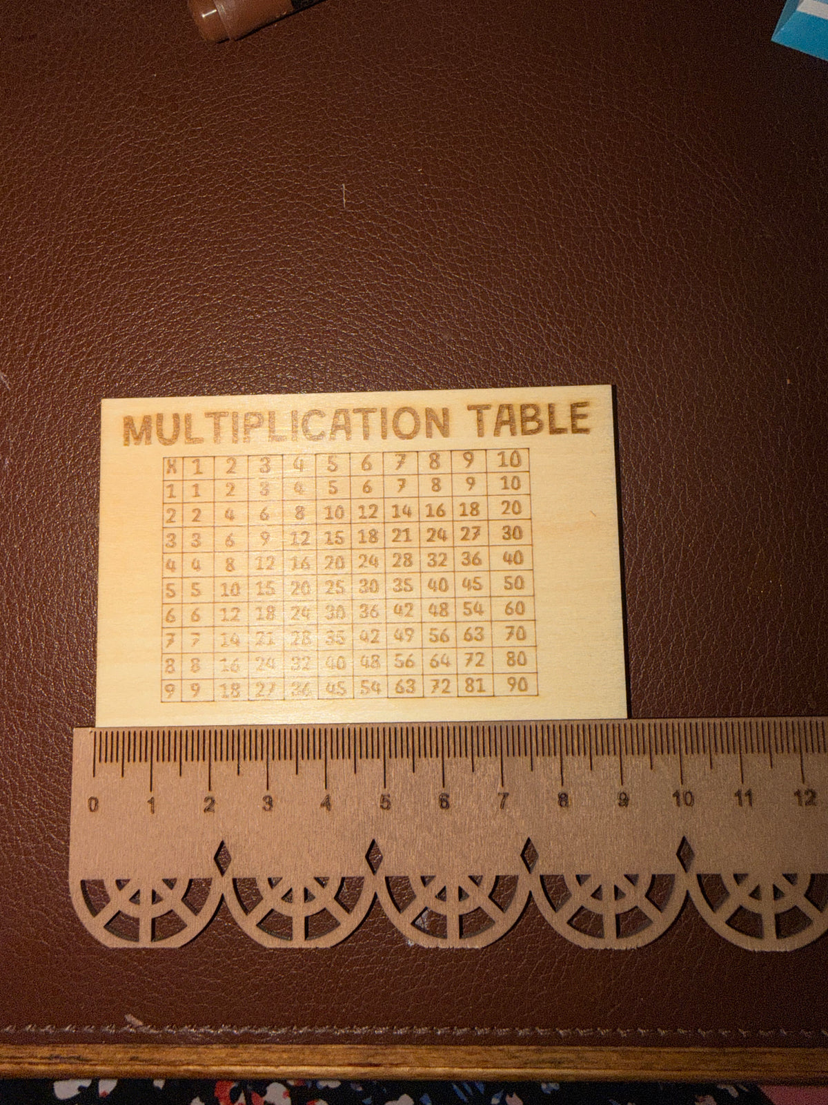 L'Abacus-Bois – Table de Multiplication Gravée